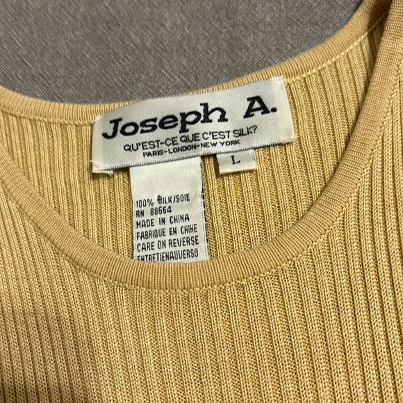 JOSEPH A SILK RIBBED TANK💛 - Picture 2 of 4